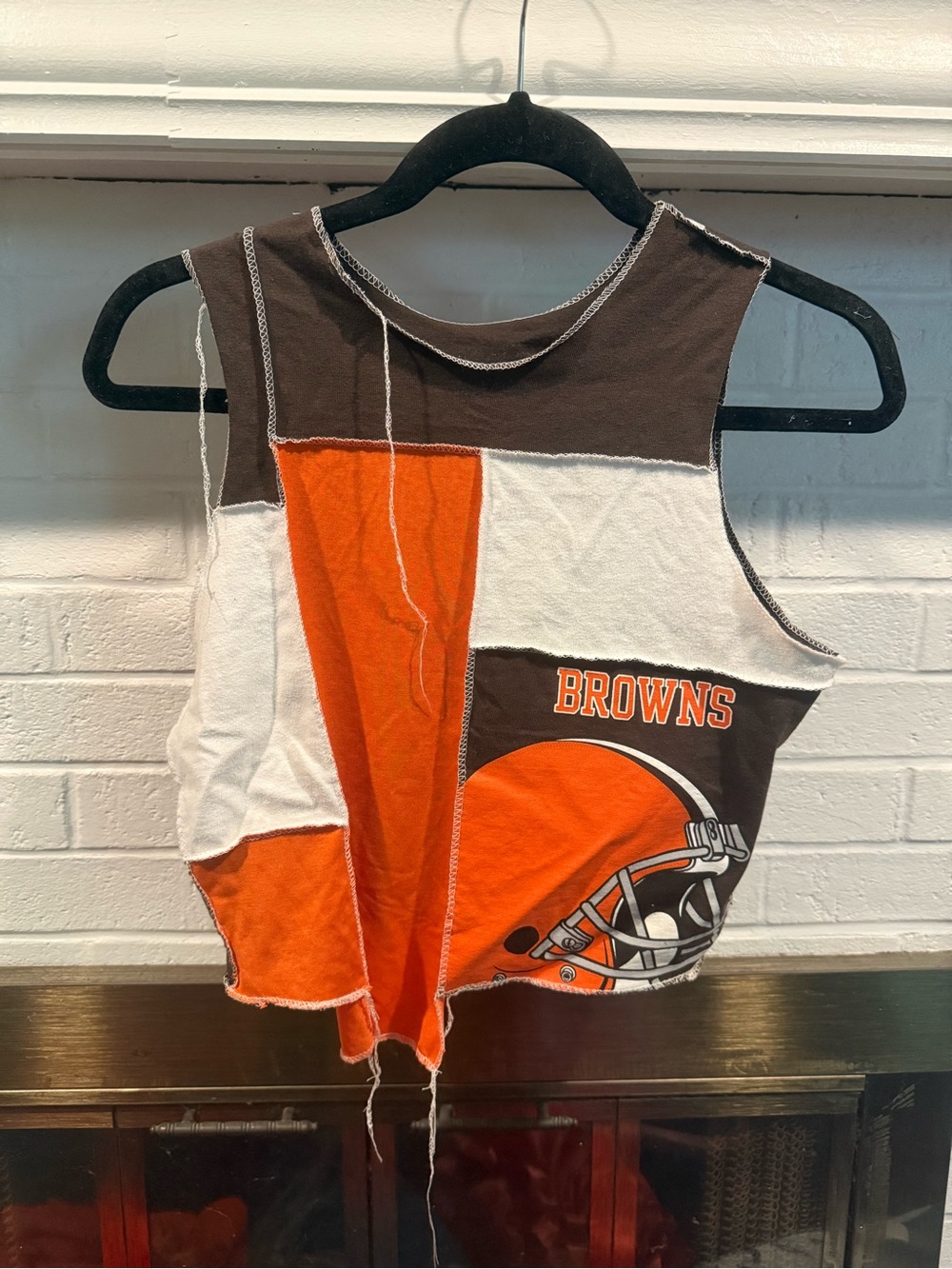 Women’s tongue tied apparel reworked Cleveland browns tank